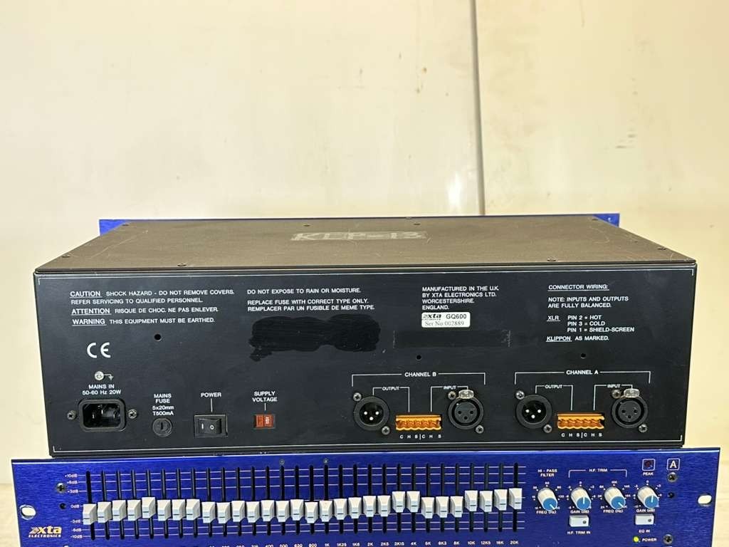 XTA GQ600 DUAL CHANNEL GRAPHIC EQUALIZER #7319 (ONE) THS