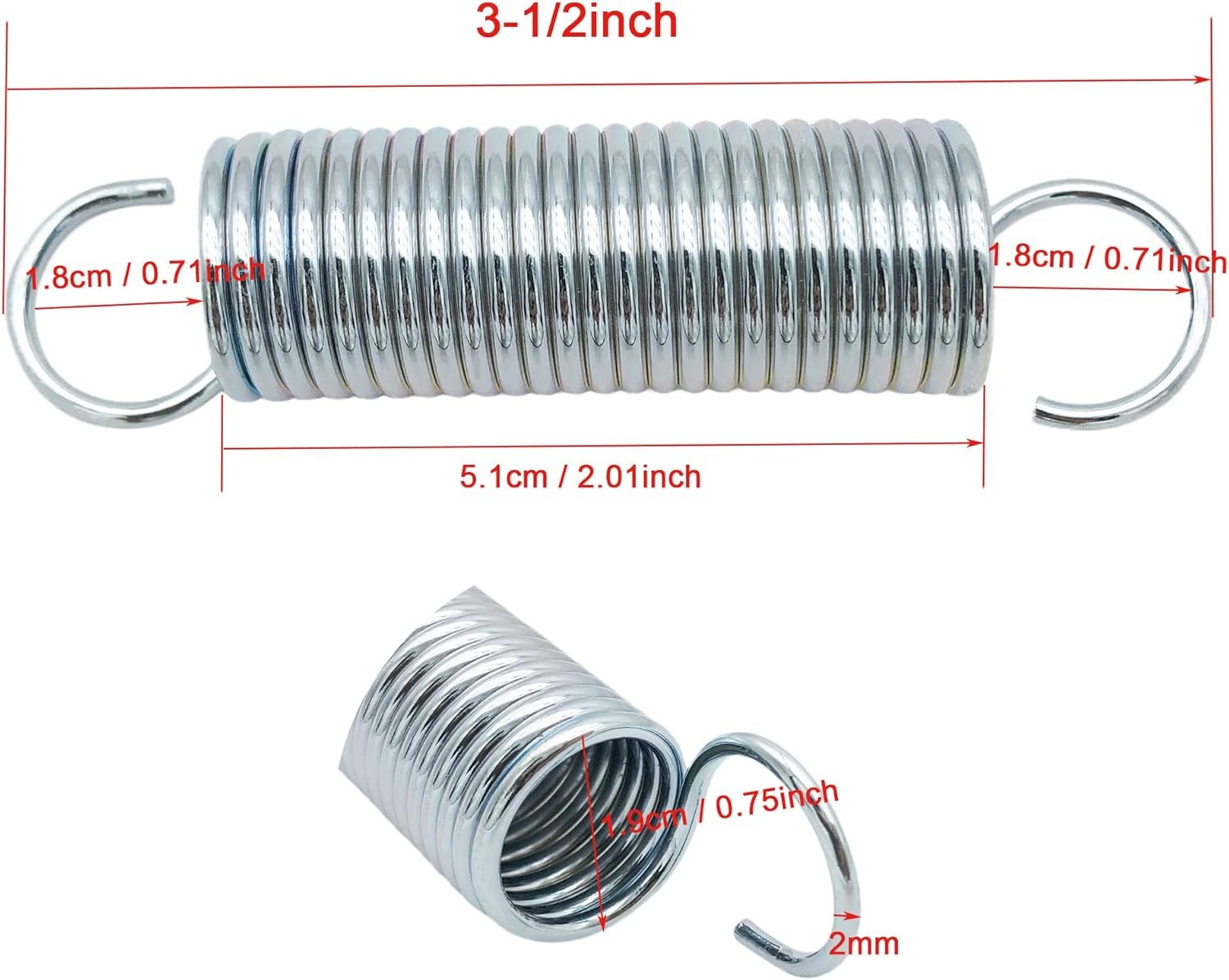 3-1/2Inch Replacement Recliner Chair Spring Mechanism Furniture Tension Springs