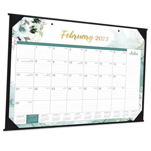 Large Desk Calendar 2026-2027, July 2026 - 2026-2027 Large Desk Calendar