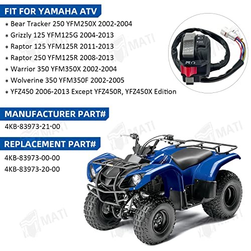 Left Handlebar Switch Control Engine Start Run Off Headlight Switch for
