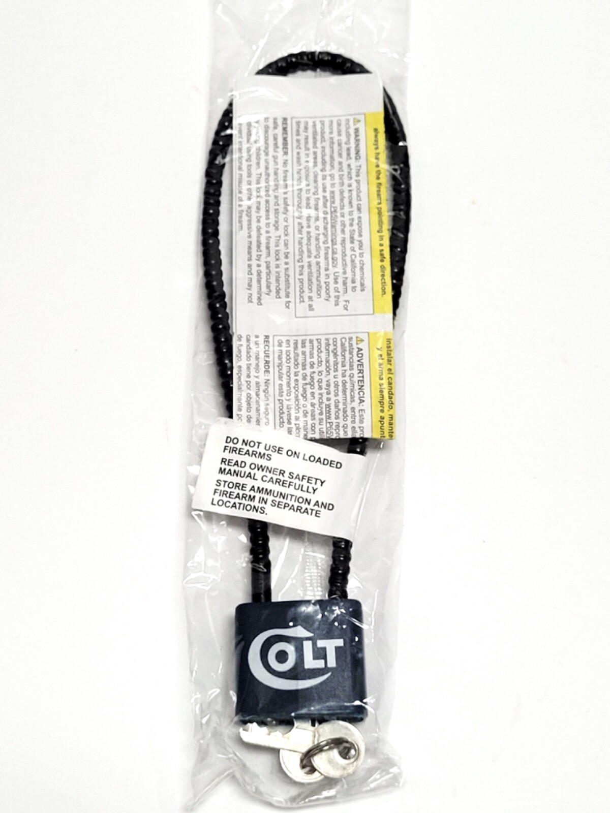 🔥 OEM Colt Firearm Gun Rifle & Pistol Cable Lock