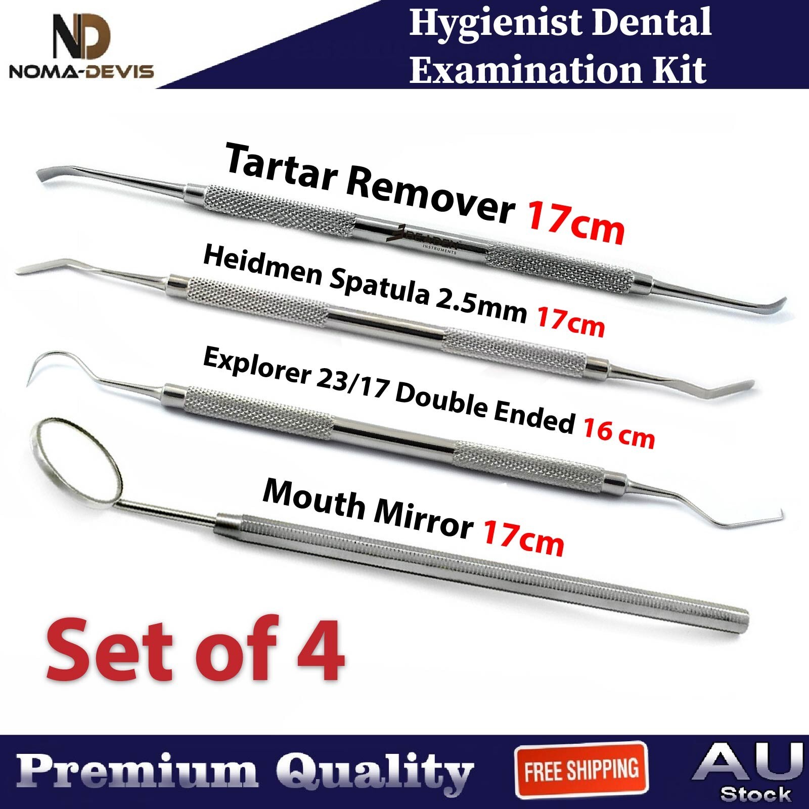 Hygienist Examination Mouth Mirror Explorer 23-17 Tartar Remover Lab instruments