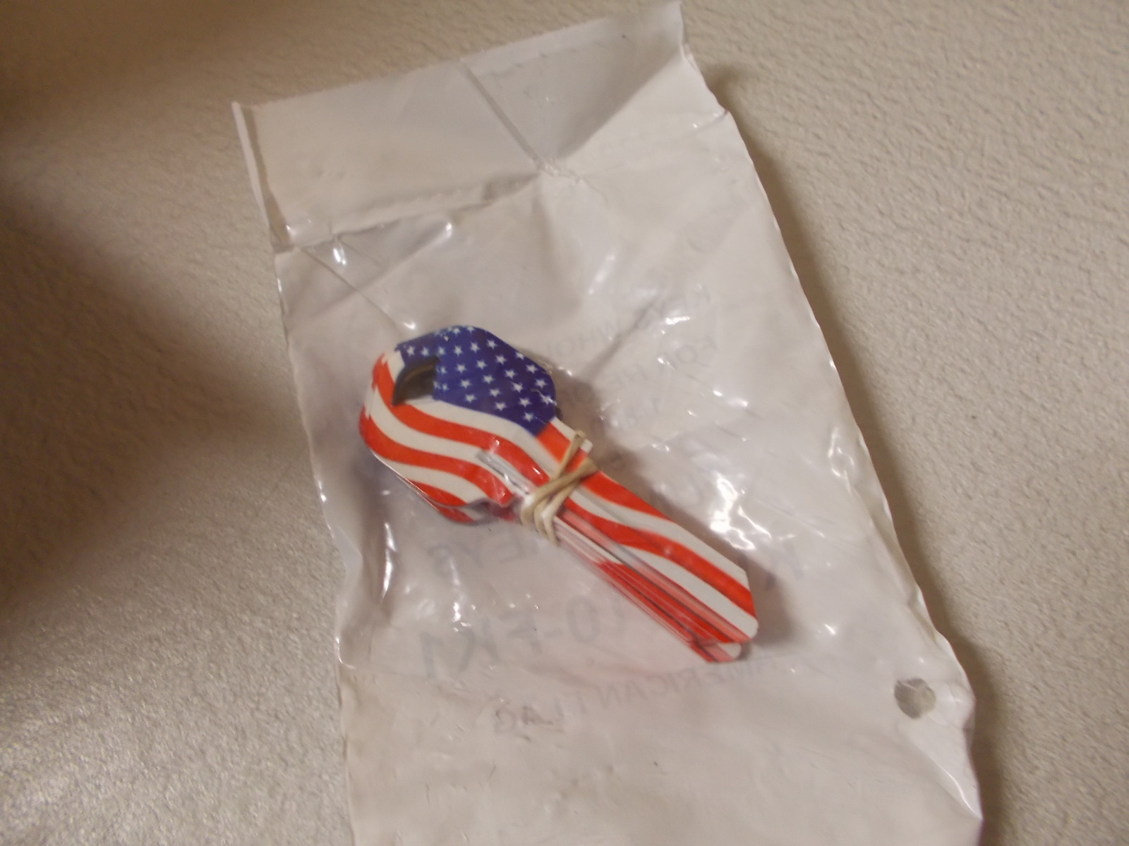 Lot of 5 Funky Keys "American Flags" KW1/10-FK1