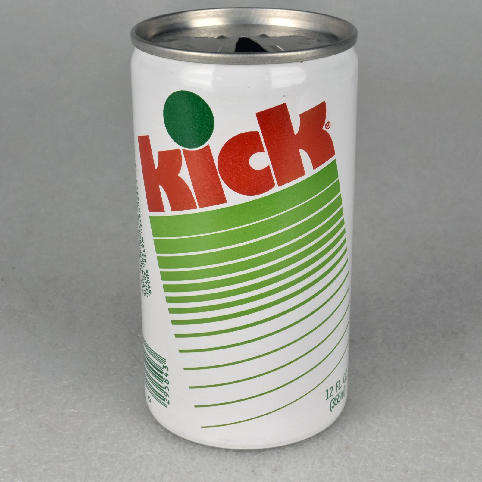 VTG 1970's Kick Citrus Soda Pop Can 12oz Aluminum Evansville Indiana