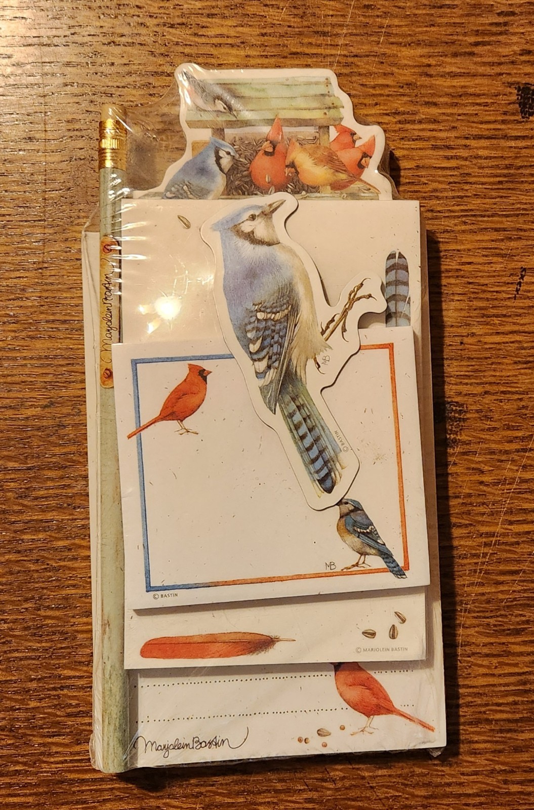Marjolein Bastin Nature's Sketchbook Note Pad Set Blue Jays, Cardinals Birds