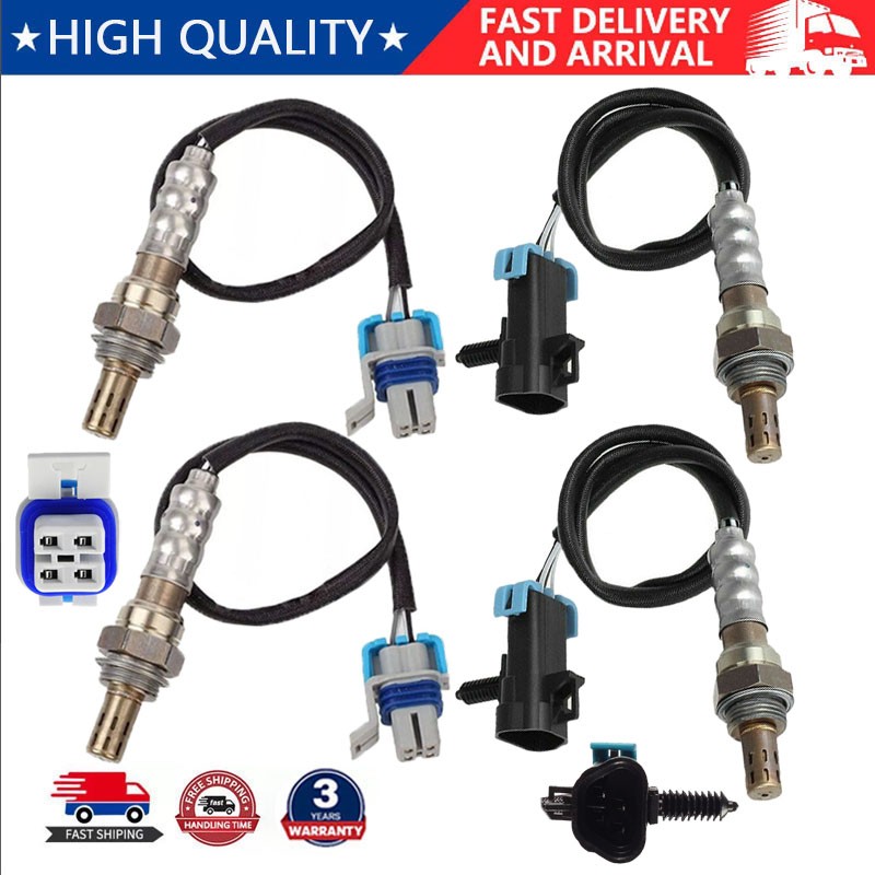 Set of 4 Up+Down Oxygen Sensors For 2005-2013 Chevrolet Corvette 6.0L 6.2L 7.0L