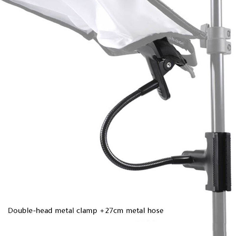 Dual Strong Clamps Connect by Flexible Metal Arms Clamps with Flexible Arm