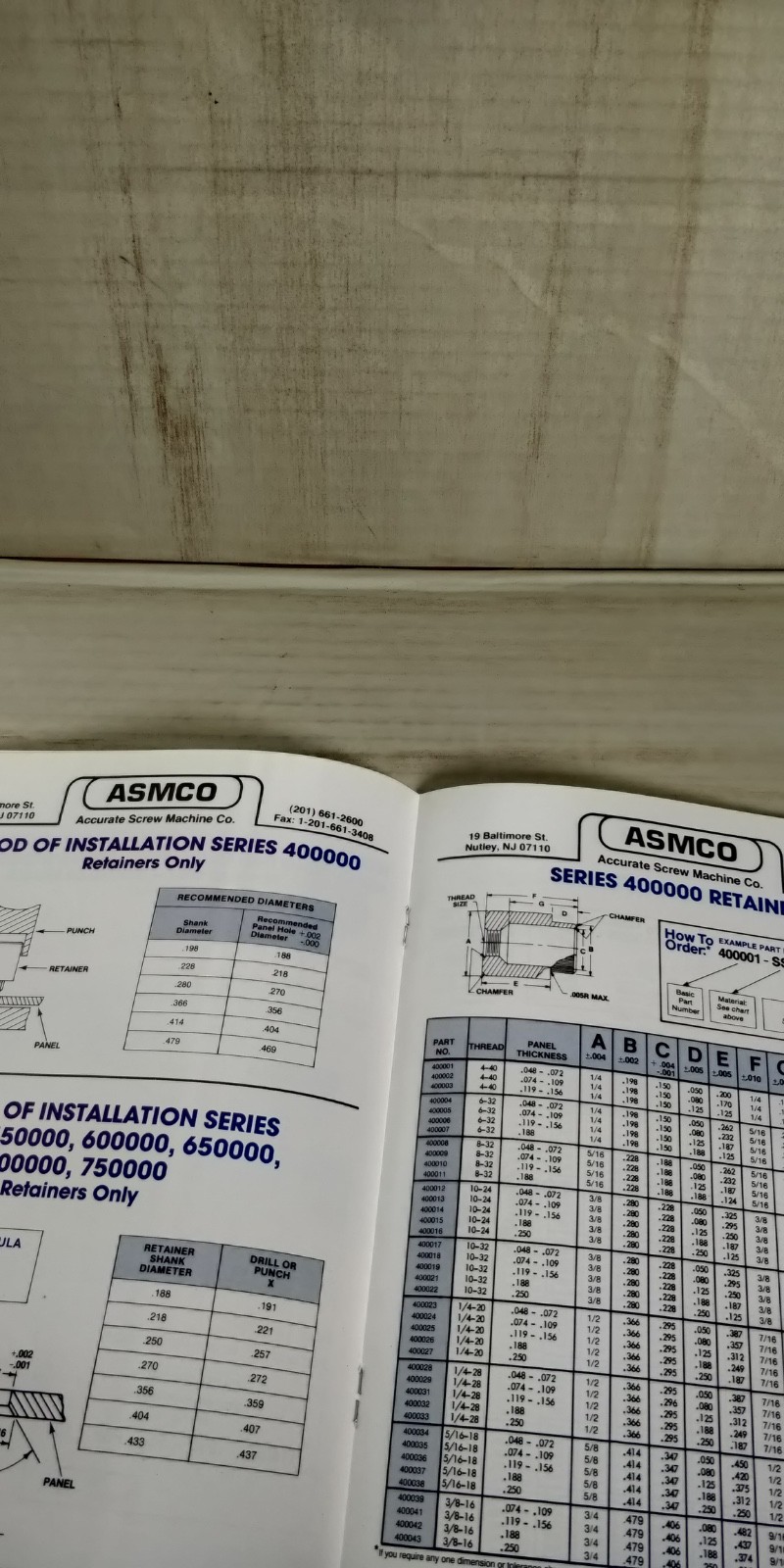 1990s Accurate Screw Machine Co. Captive screw catalog C3