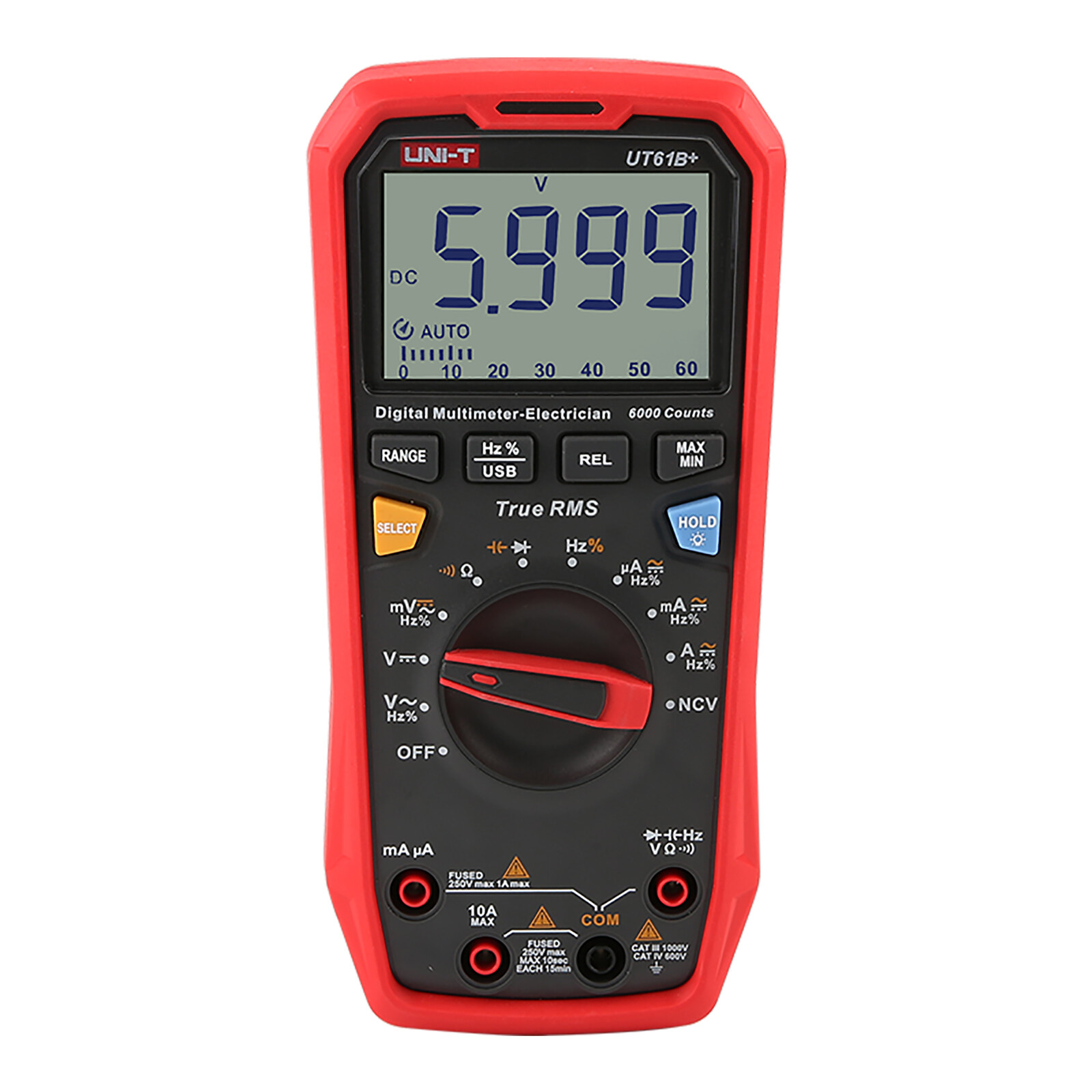 UNI-T UT61B+ Digital multimeter AC/DC voltage resistance capacitance NCV test
