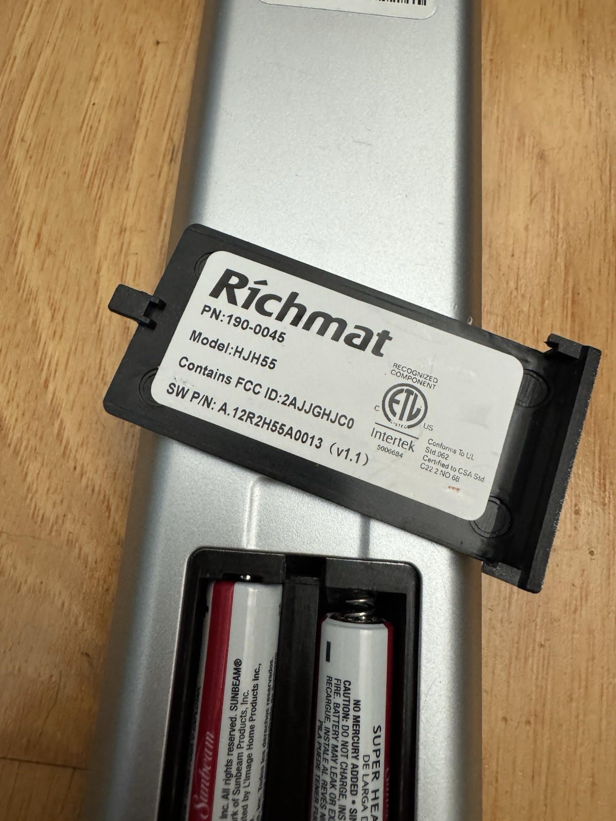 Craftmatic Legacy Bed Remote Control HJH55
