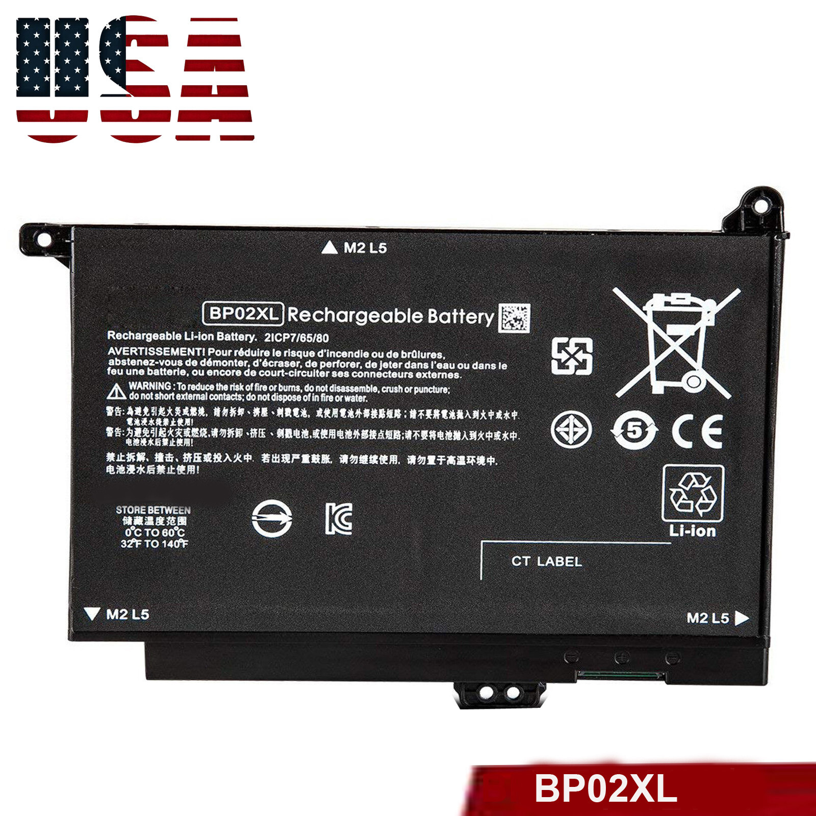 Battery For HP Pavilion 15 15-AU00015-AW068NR 15-AU091NR 15-AU123CL 15z-AW000