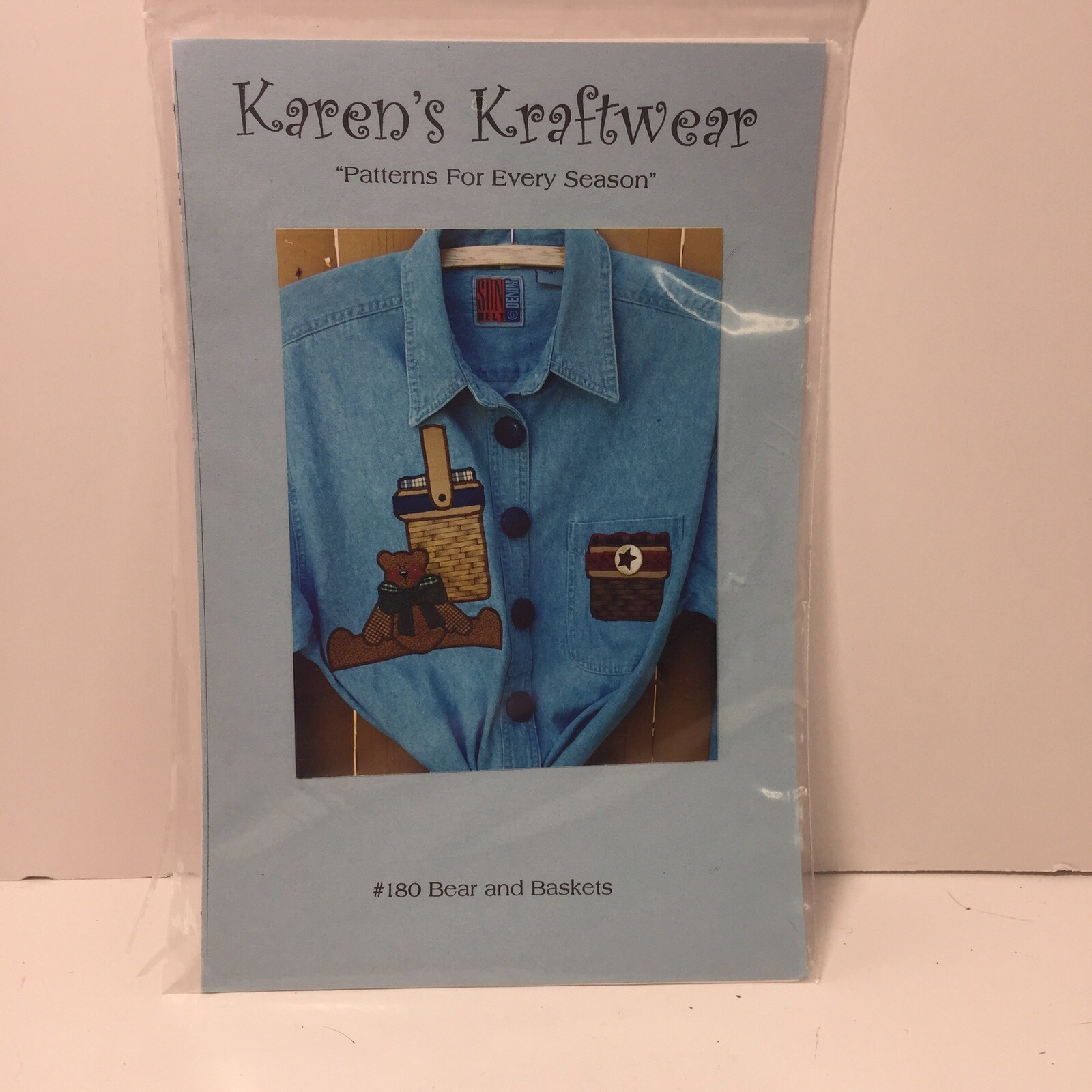 Bears and Baskets Applique Pattern Karen's Krafterwear