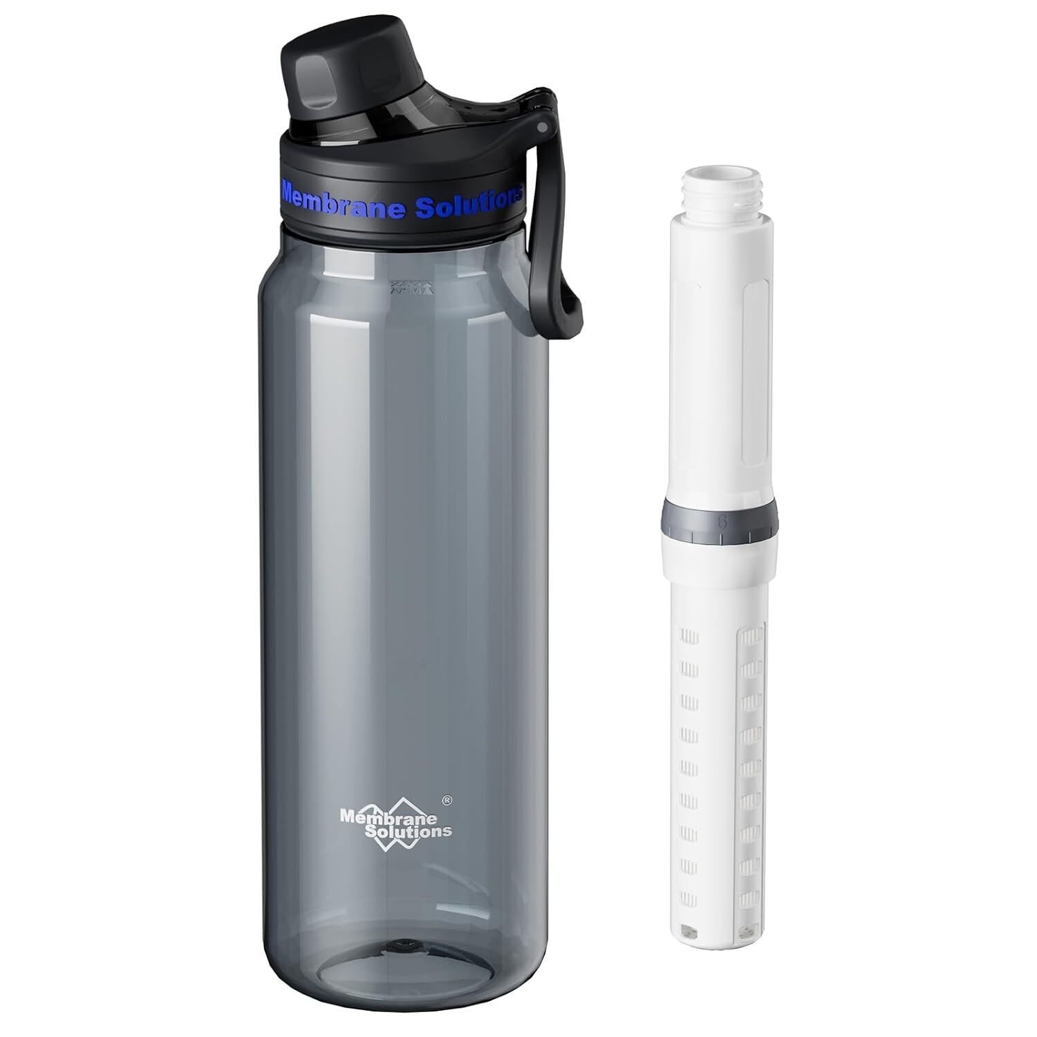 0.1μm Premium Water Filter and Purifier Bottle for Hiking, Camping,Travel, 36oz