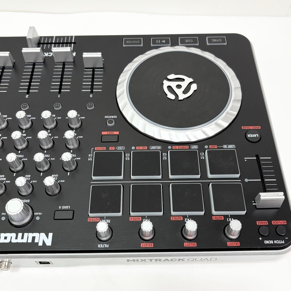 Numark Mixtrack Quad DJ Controller USB MIDI Performance Pads Boxed Tested