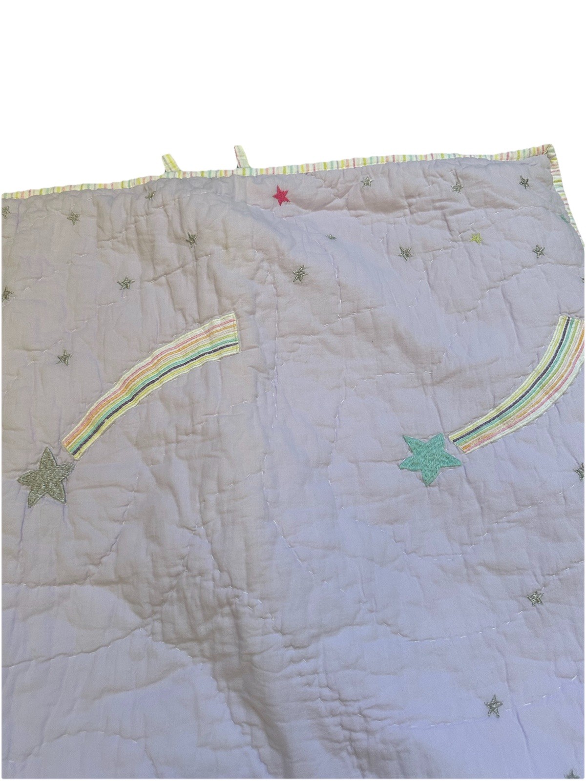 Pottery Barn Kids Multicolored Shooting Stars Pillowcase