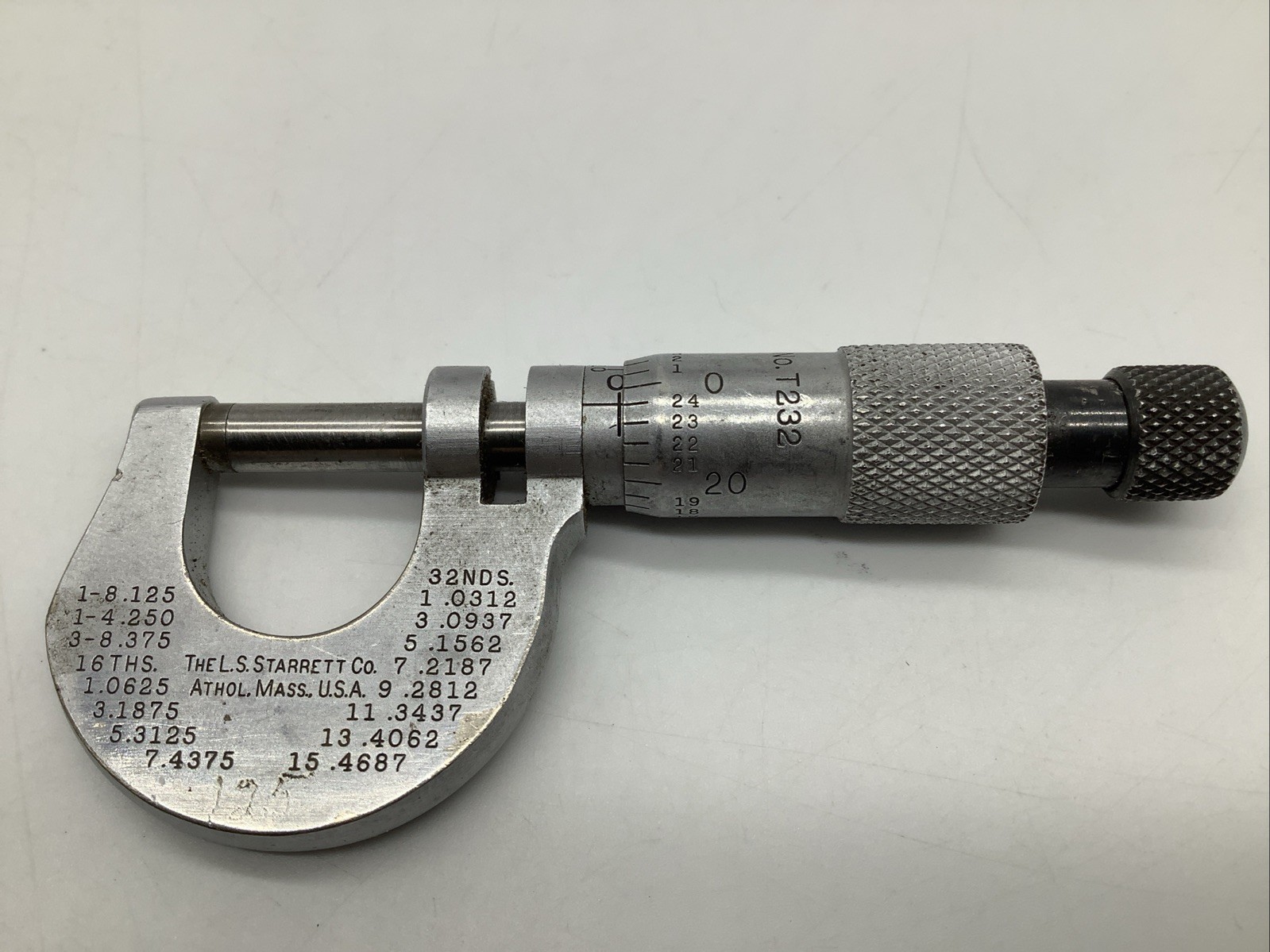 Starrett T232 Micrometer USA