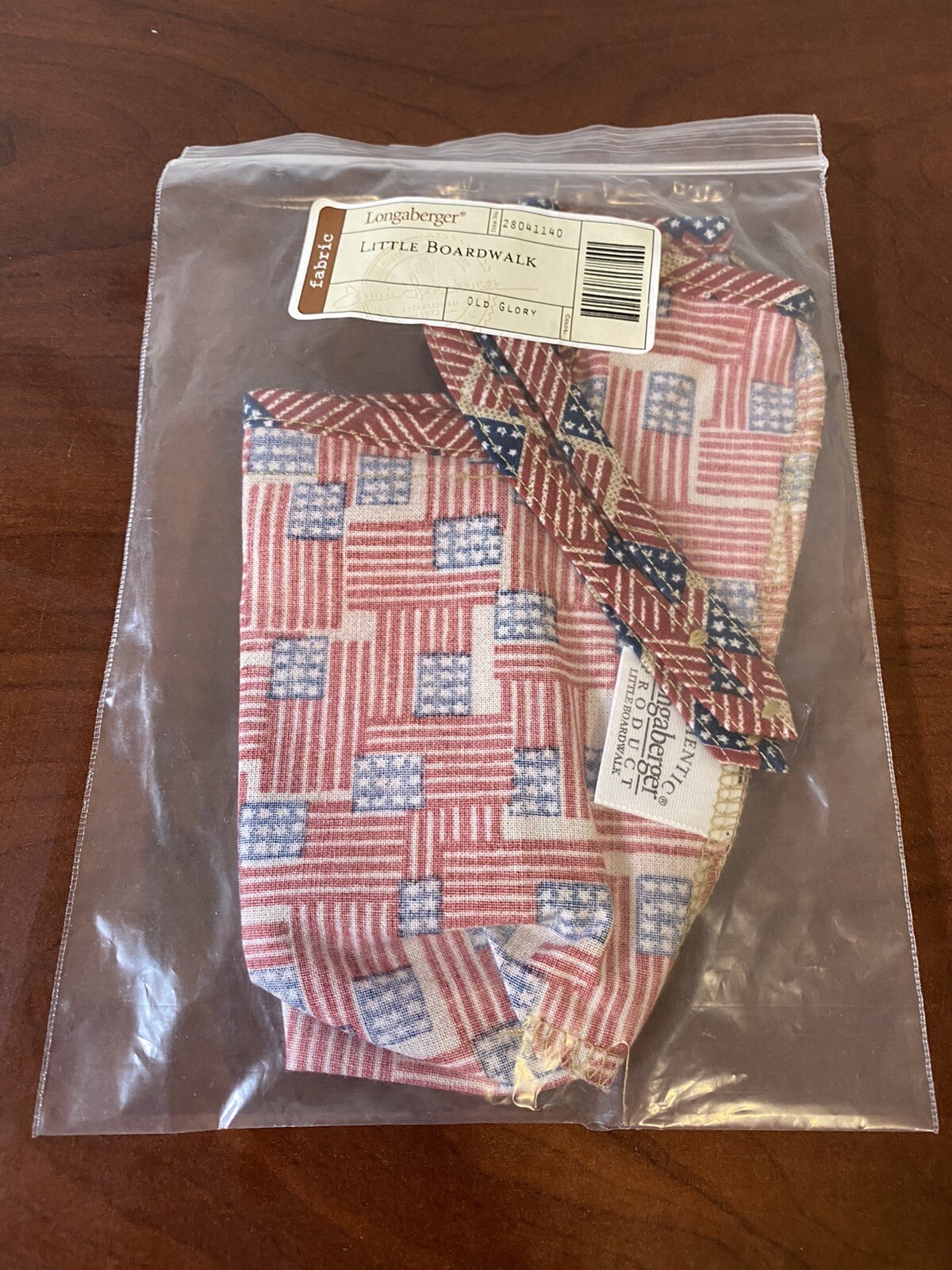 NEW Longaberger Liner OLD GLORY Little Boardwalk 28041140 NIP NOS