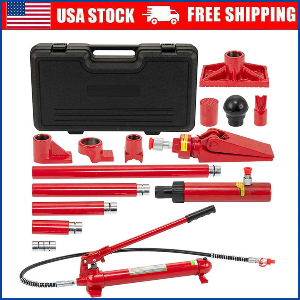 12 Ton Hydraulic Porta Power Kits with Hose & Storage Case for Car Maintenance