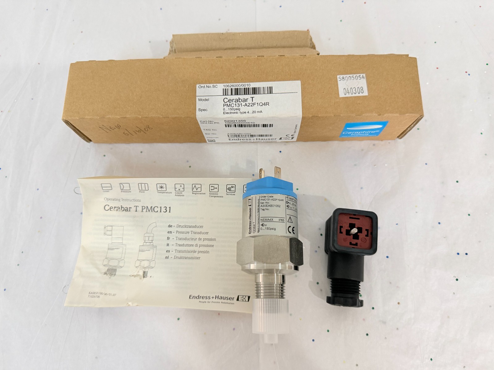 New Endress Hauser Cerabar T PMC131-A22F1Q4R Pressure Transducer 11-30v-dc 400