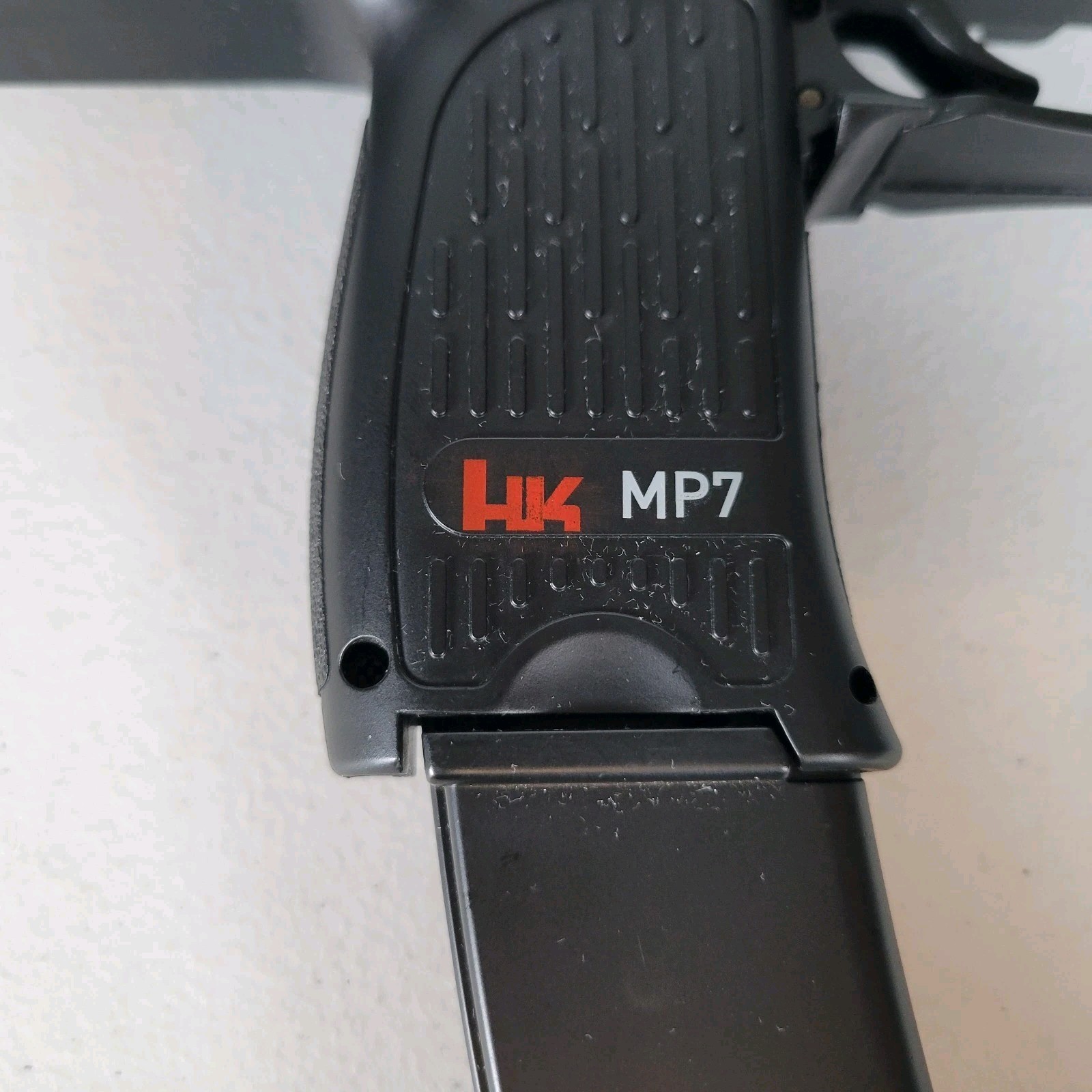 H&K MP7 SMG Airsoft Electric With Grip And Stock Heckler Koch Umarex Untested