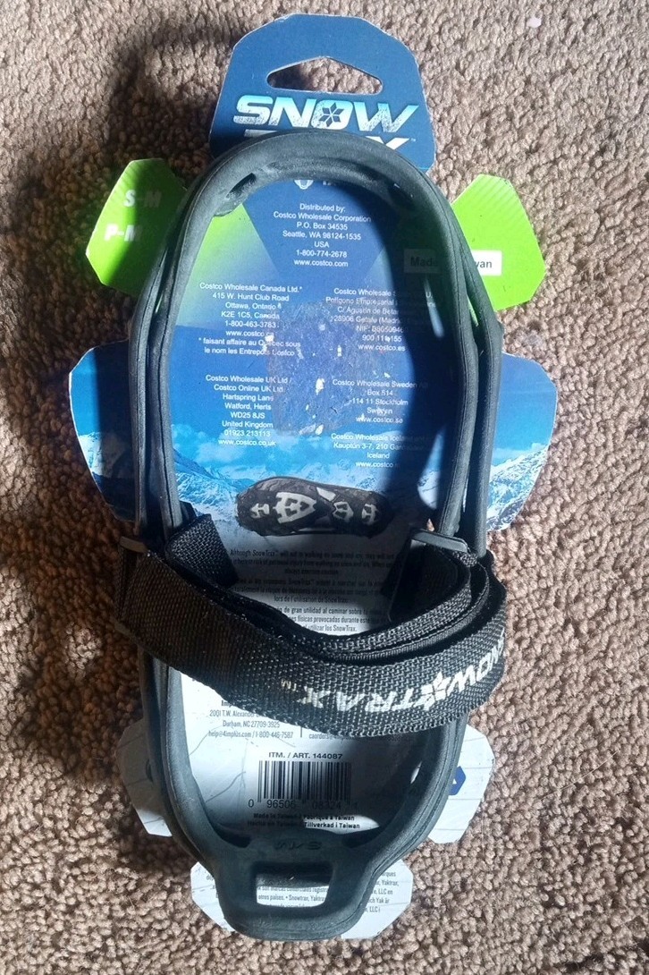 Snow Trax Snow Shoes Foot Traction Snow Ice, Size S/P - M - (M 3.5-7.5) - (W5-9)