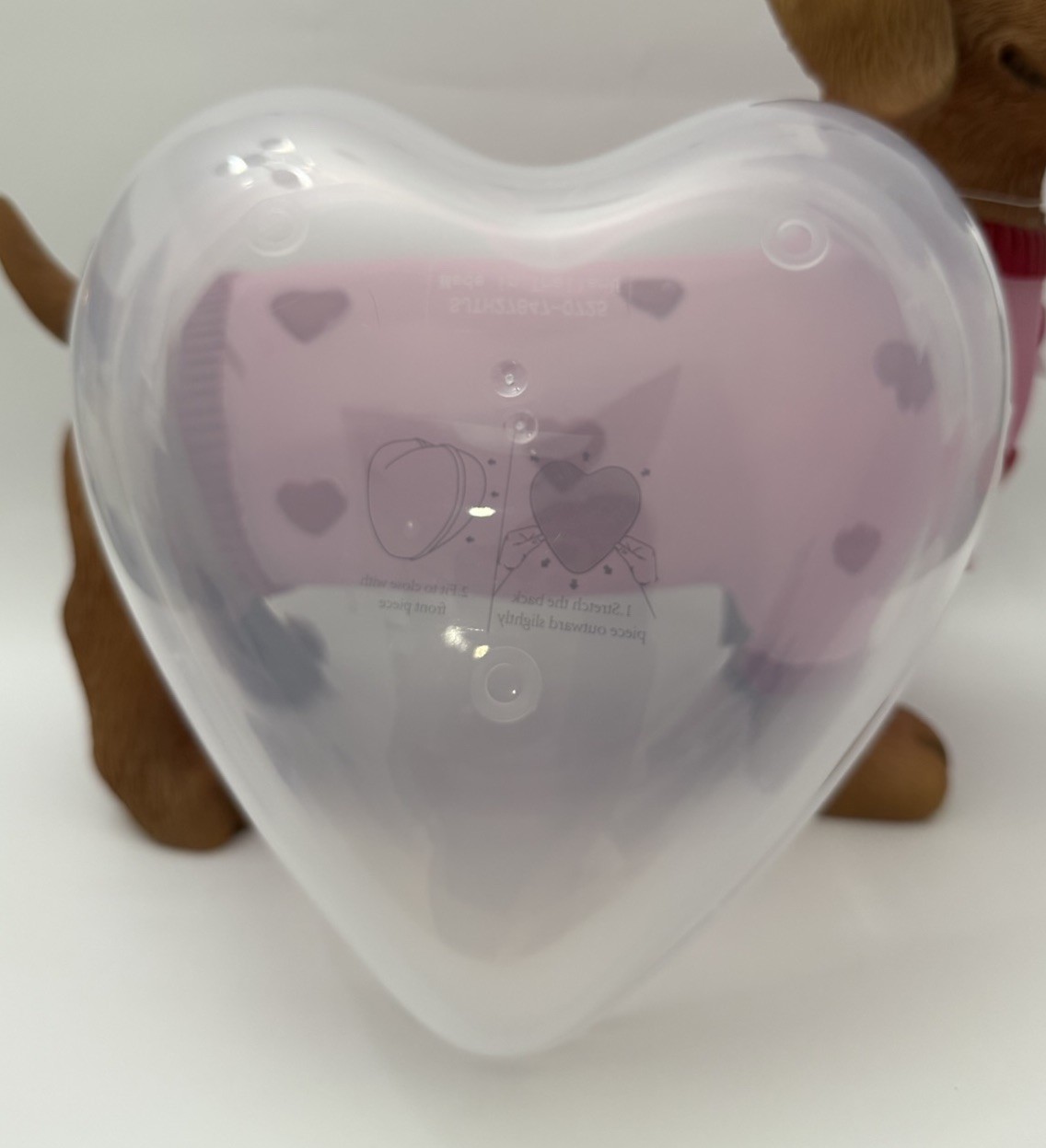 Way To Celebrate Clear Red Container 8” Gift Fillable Valentines Viral