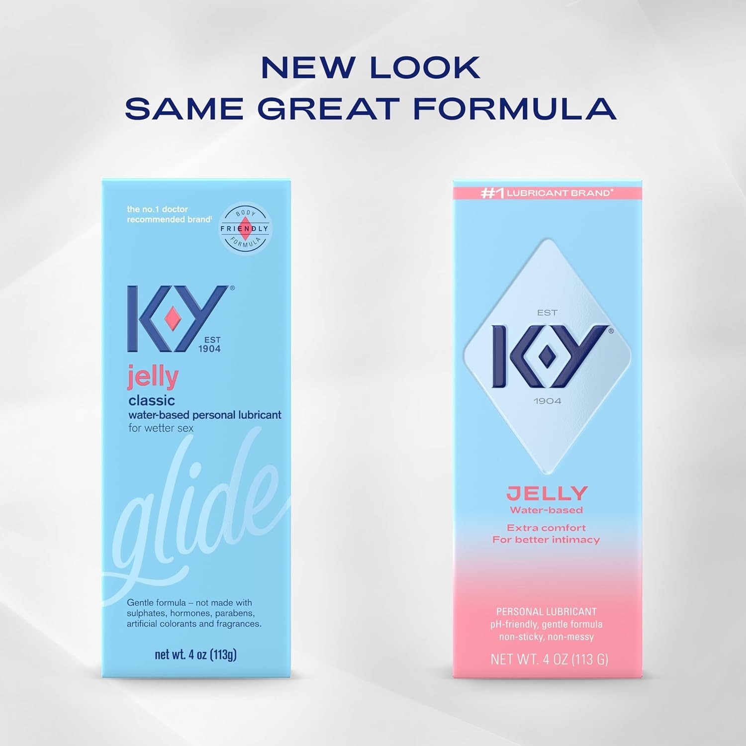K-Y Jelly Personal Lubricant Water Based Lube for Wetter Sex 4 oz **NEW**
