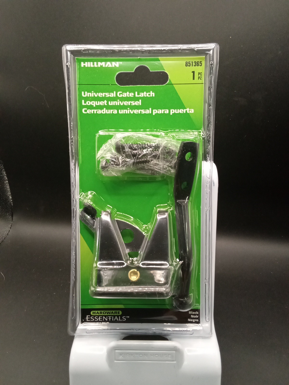 Hillan 851365 Universal Gate Latch Black