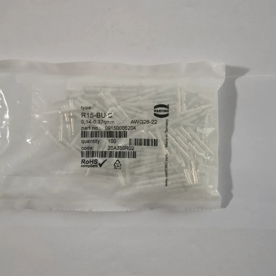 100pcs HARTING 09150006204 Brand New Female Crimp Pin