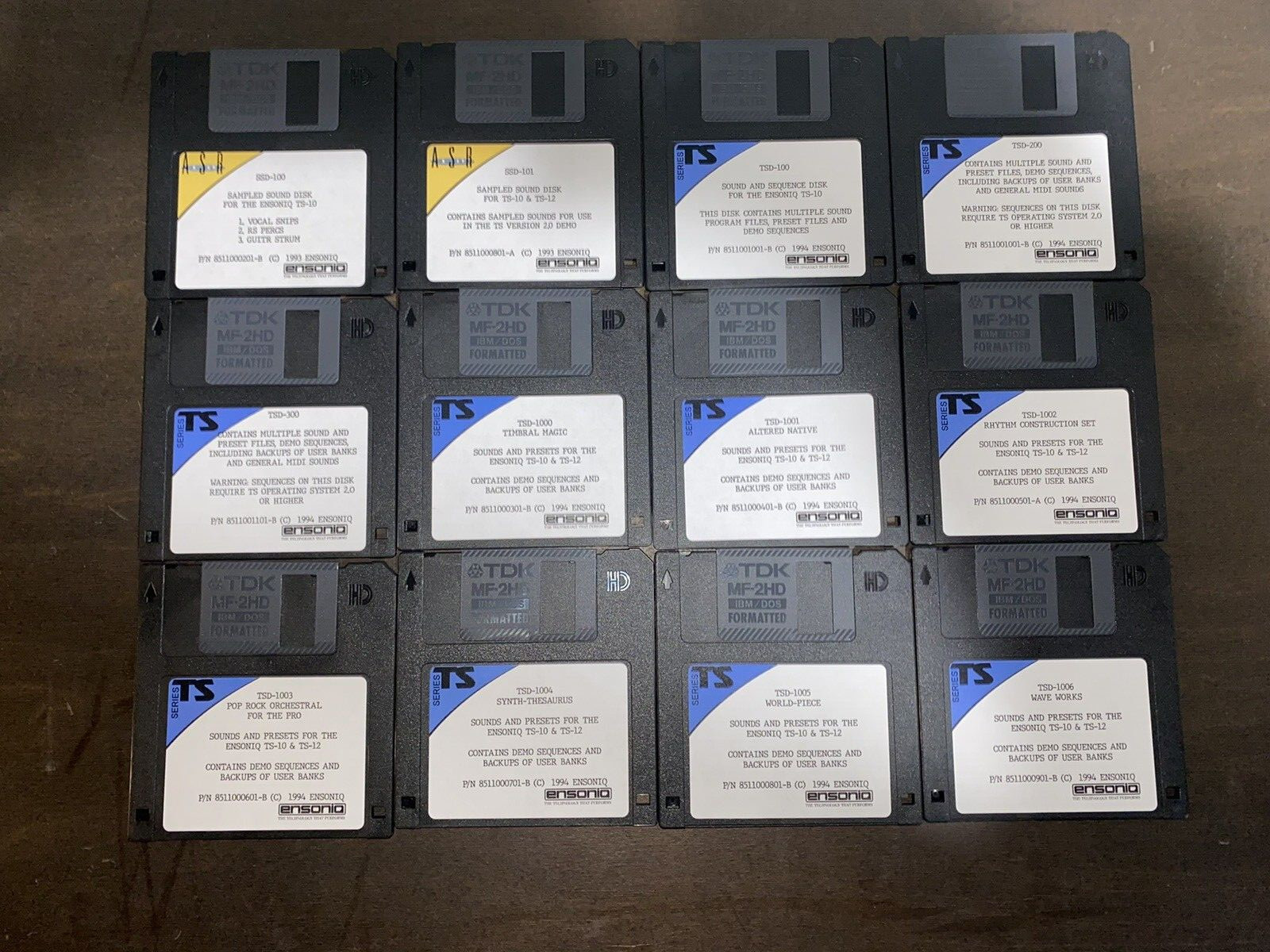 5 Blank Disk formatted for the Ensoniq TS-10 & TS-12