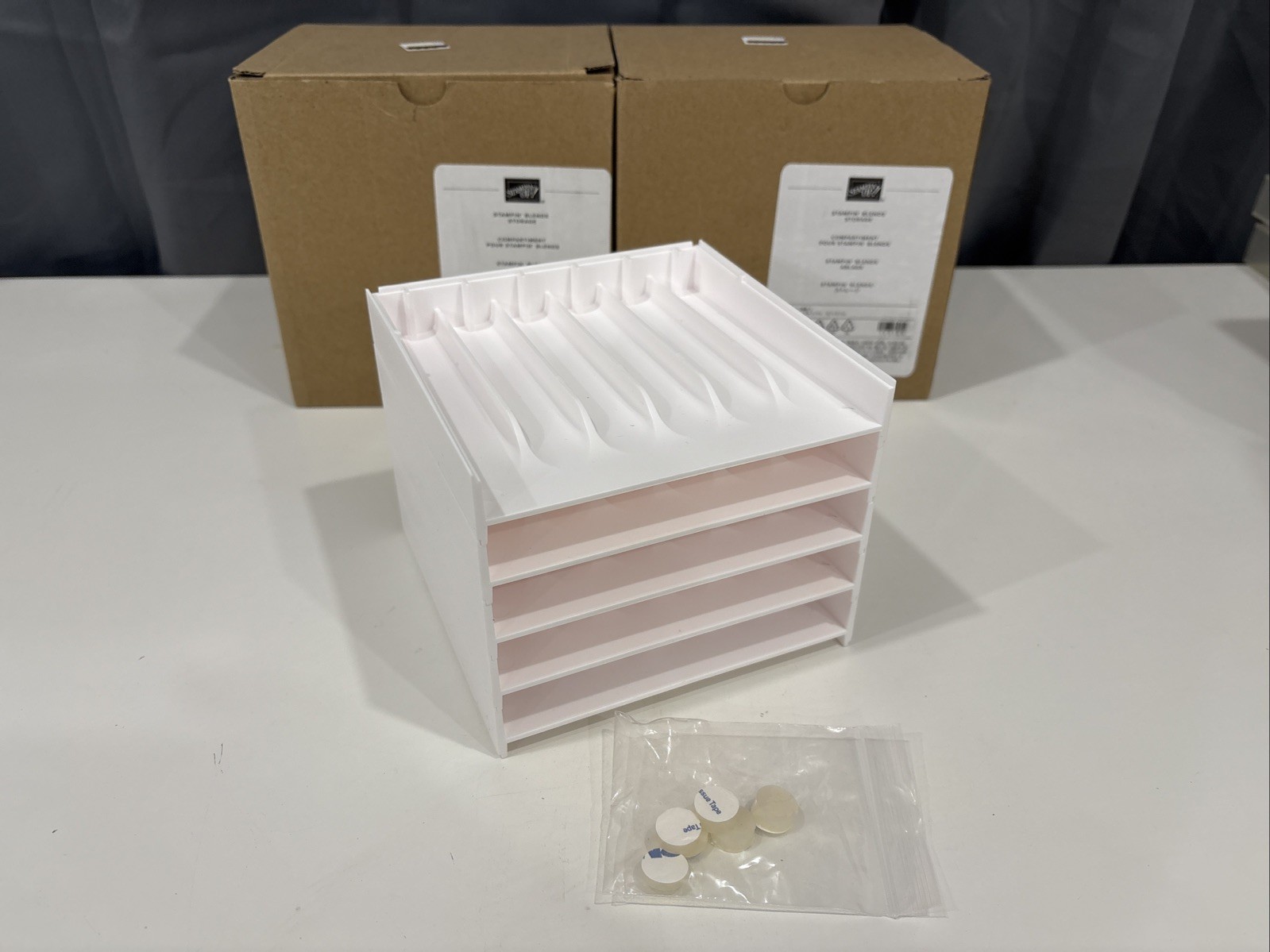 Stamping Up - 2 Boxes - Each Holds 5 Markers & Ink Pads - See Desc.