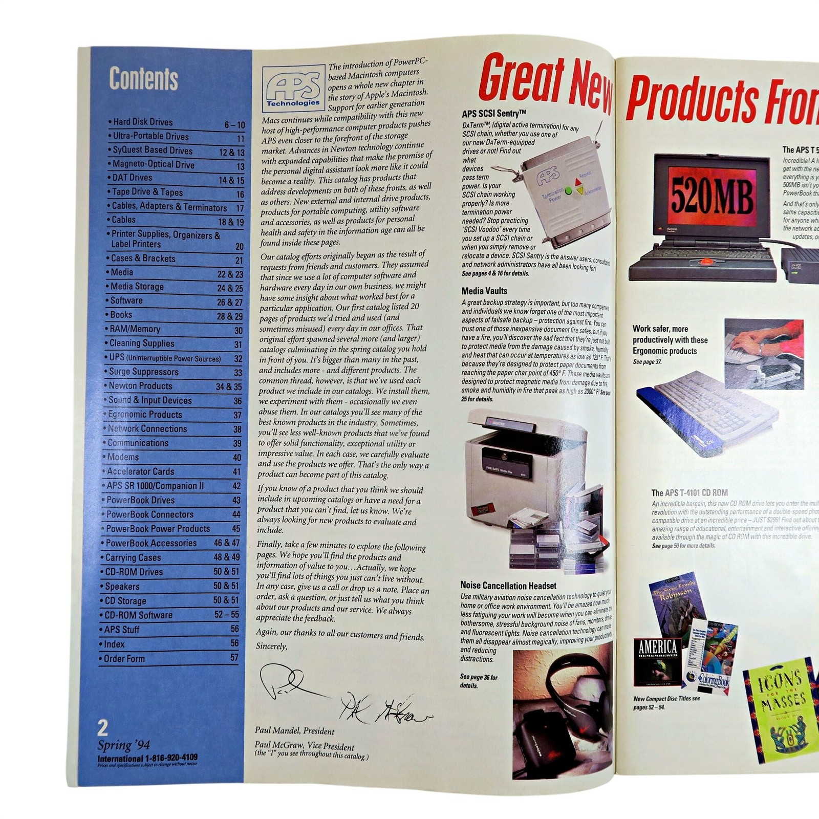 APS Technologies Catalog, Spring 1994 - SCSI, SyQuest, MO & PowerBook Gear