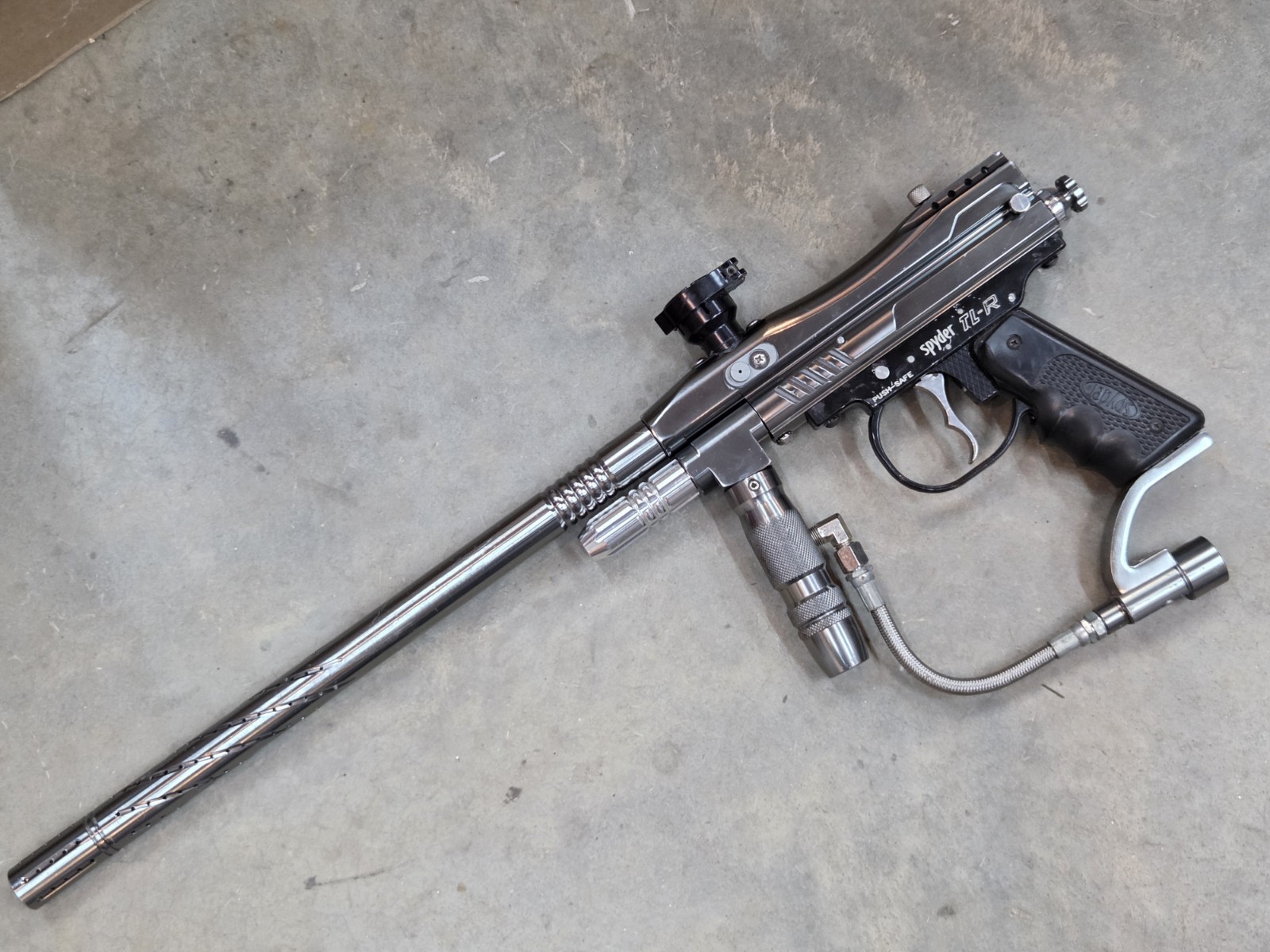 Refurbished Spyder TL-R paintball gun marker Semi Auto Silver