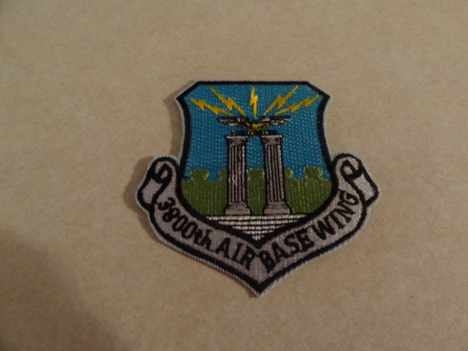 US MILITARY PATCH AIR FORCE POCKET 3800TH AIR BASE WING
