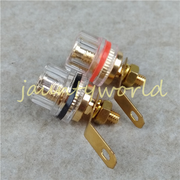 2PC Speaker Terminal AMP Banana Jack Binding Post