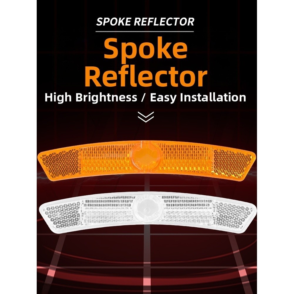 Enhanced Rider Visibility Bike Spoke Reflectors Hexagonal Bike Reflector