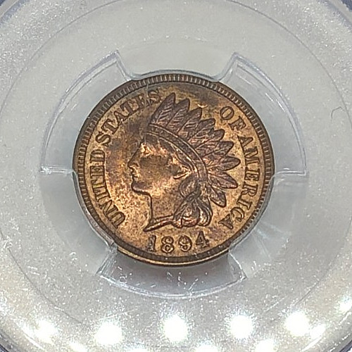 1894 INDIAN HEAD CENT PCGS MS64RB - CAC
