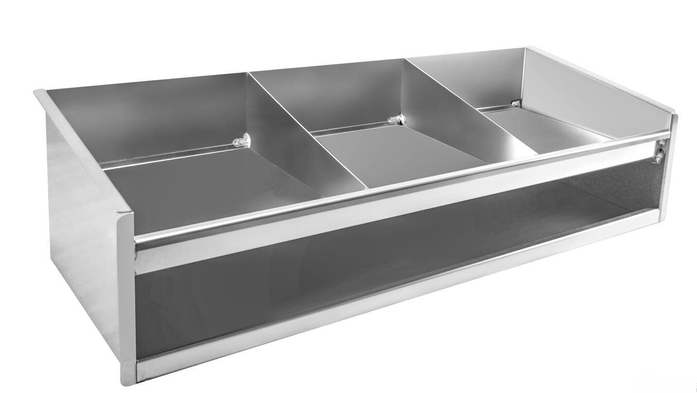 For Shop Garage Aluminum Triple Shelf Helmet Bay Mount Gear Organizer Storage