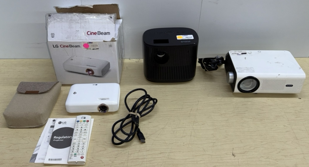 Cine Beam PH550-NA, RCA RPJ181 & Vankyo YG461 Projectors Lot of 3 (PARTS/REPAIR)