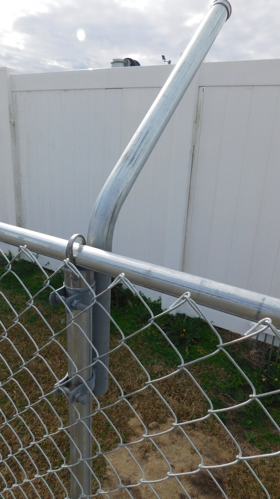 Extend-A-Post 1-5/8" OD Pipe Extension 2' Long - Clamp Onto 2" Post-45Degree-6Pk