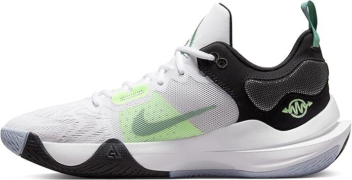 Nike Giannis Immortality 2 White Barely Volt Black DM0825-101 sz 14 Men's