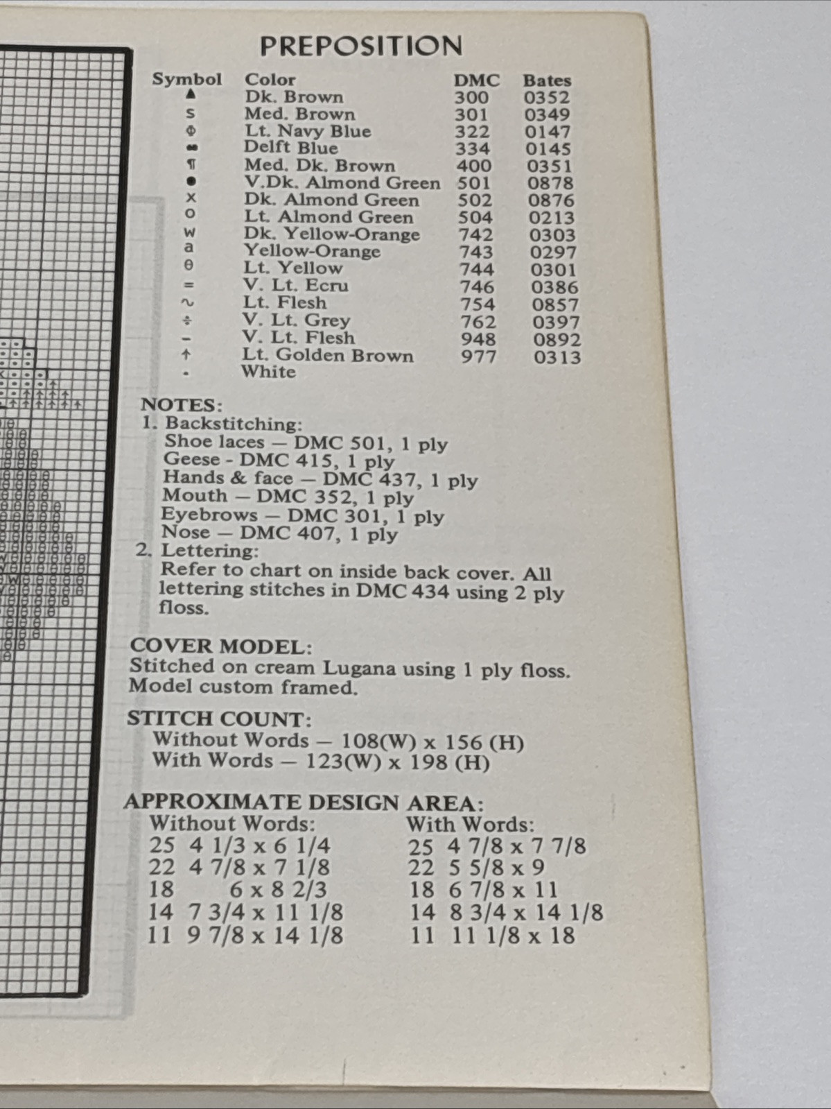 June Grigg Graphs for Grammar Book 16 Cross Stitch Pattern