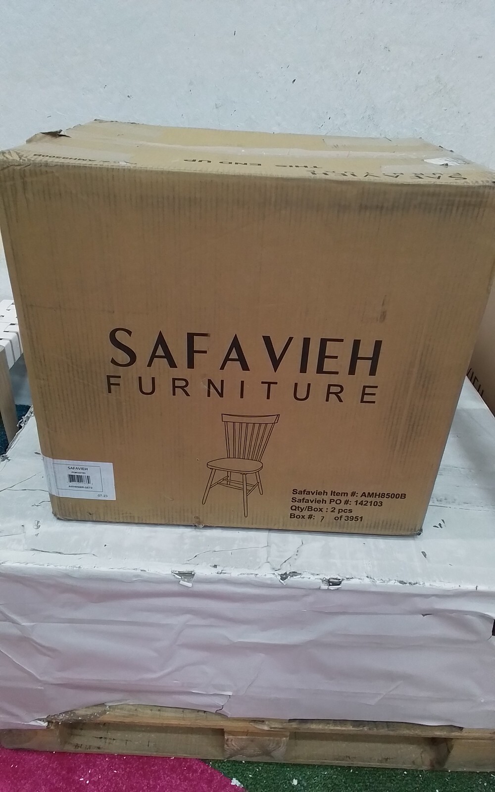 Safavieh PARKER SPINDEL SIDE CHAIR, Reduced Price 2172734688 AMH8500B