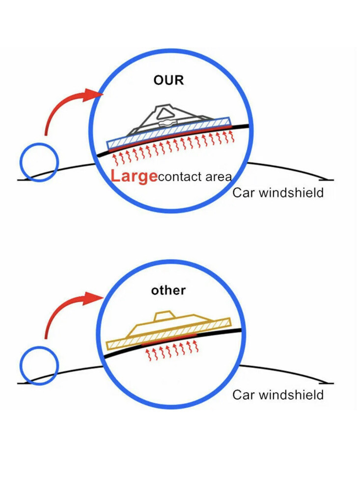 Adjustable Angle Autos Ice Scraper for Windshield Snow/frost Remover 2