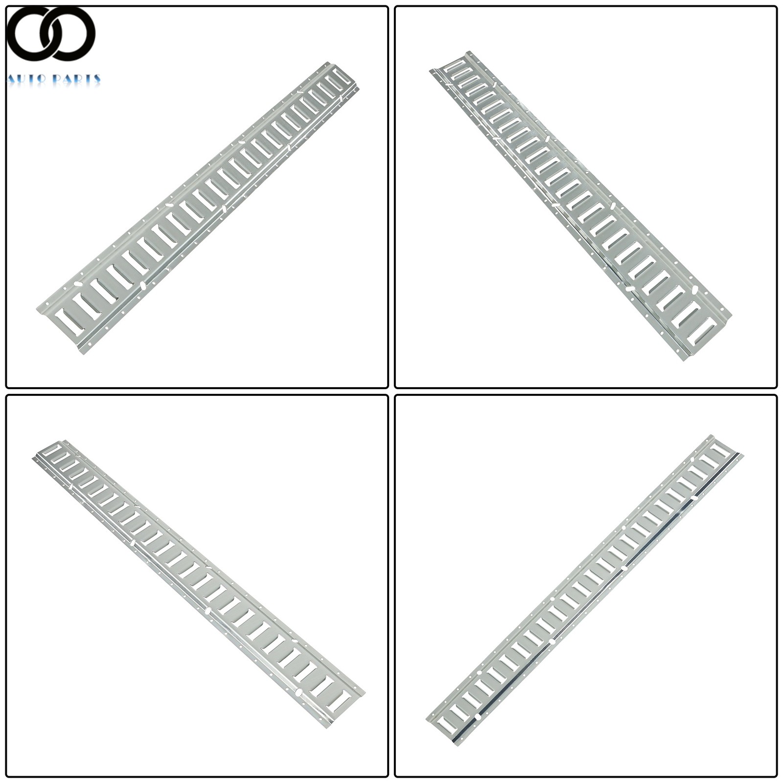 10 Pack 4' E Track Tie Down Rail New System Silver Galvanized For Trucks Vans