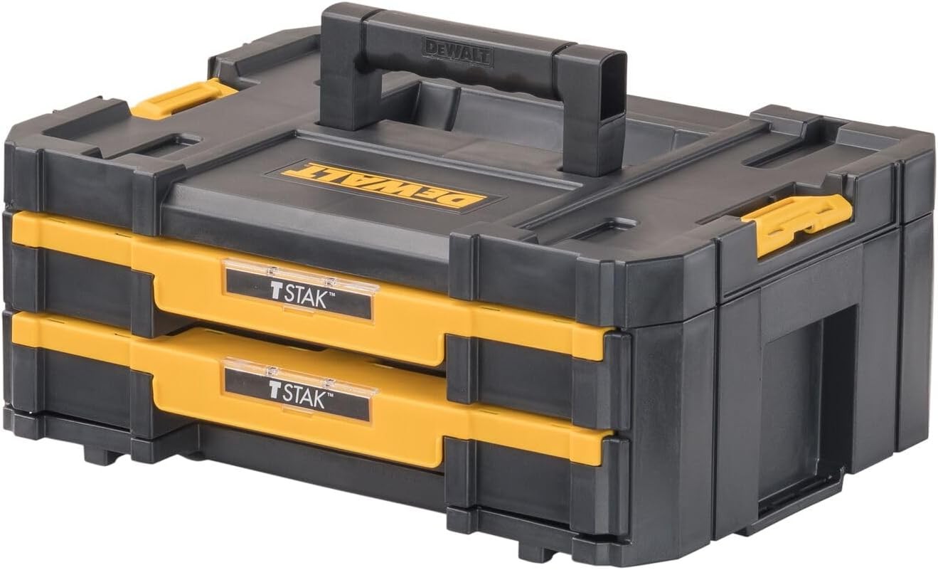 DEWALT TSTAK Double Drawer Organizer, 16.5 lbs Capacity, DWST17804