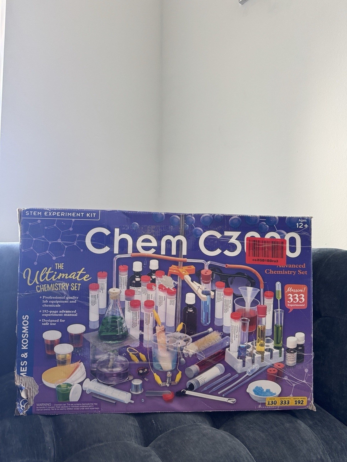 Thames & Kosmos Chem C3000 Ultimate Chemistry Set STEM Experiment Kit, Ages 12+