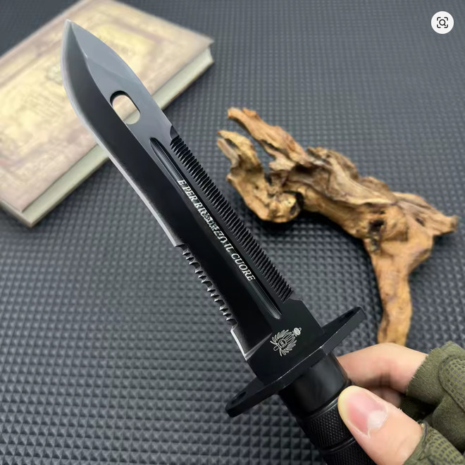 7.1" Fixed Blade Tactical Combat Knife Full Tang with Sheath