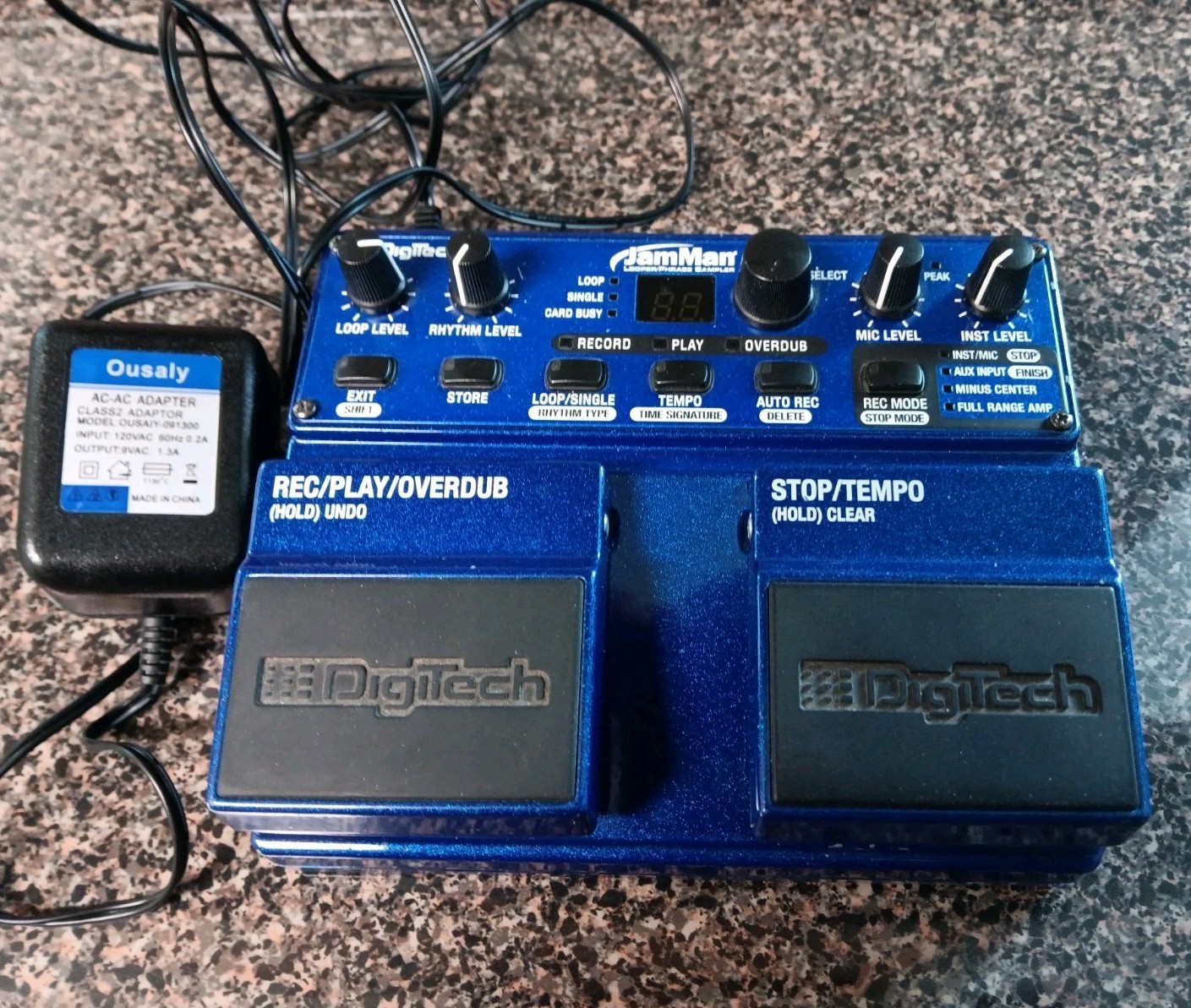 Digitech JamMan Stereo Looper Loop Phrase Sampler Guitar Effects Ped Pedal