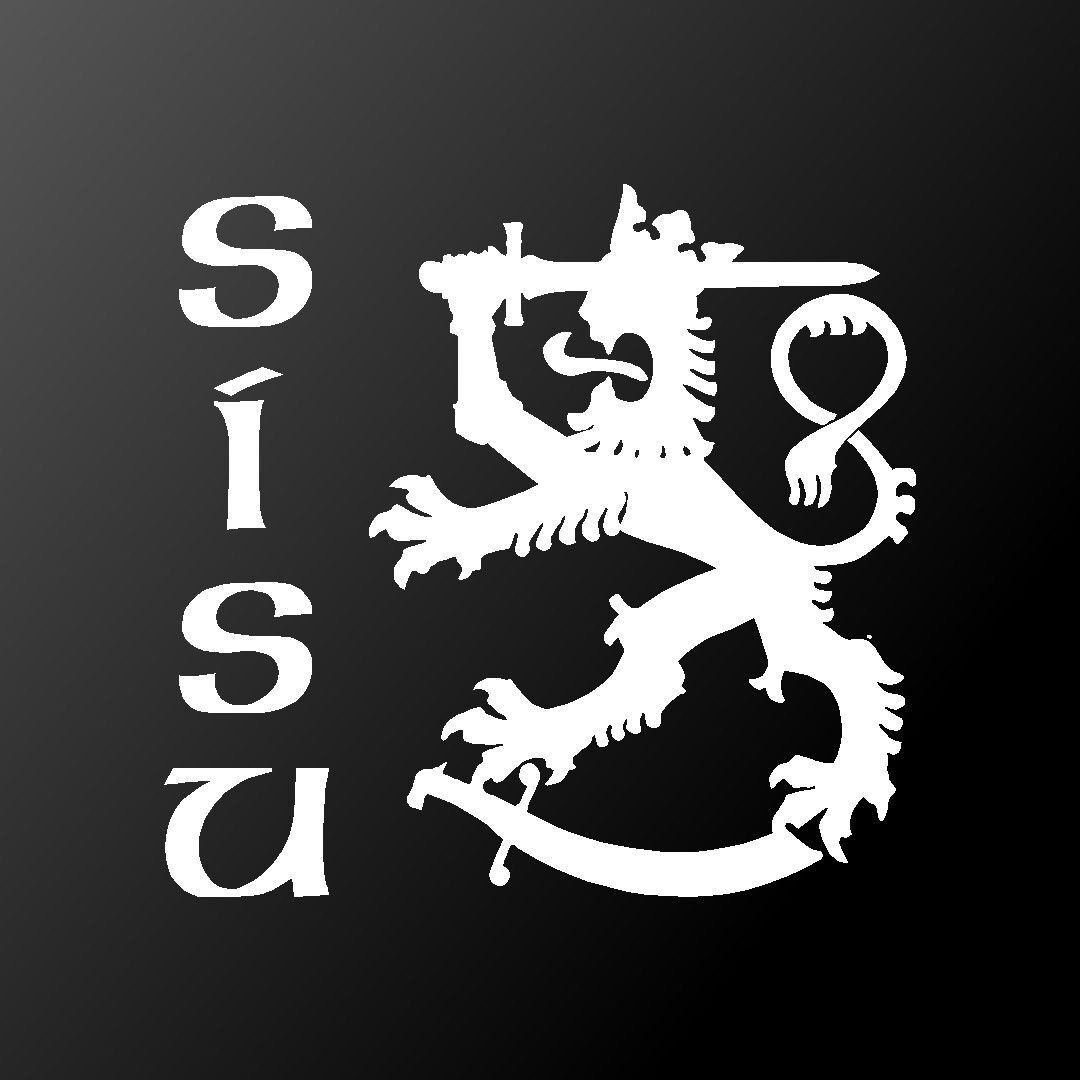 Finnish Lion Sisu Vinyl Sticker Decal